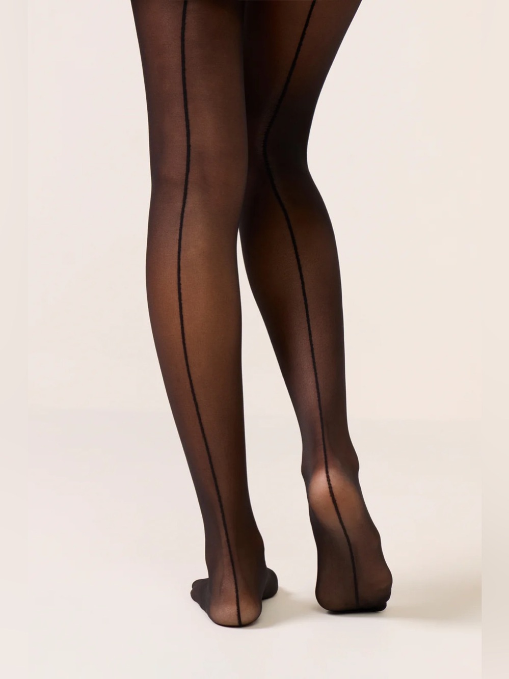 Commando Black Back Seam Sheer Tights PR30-1